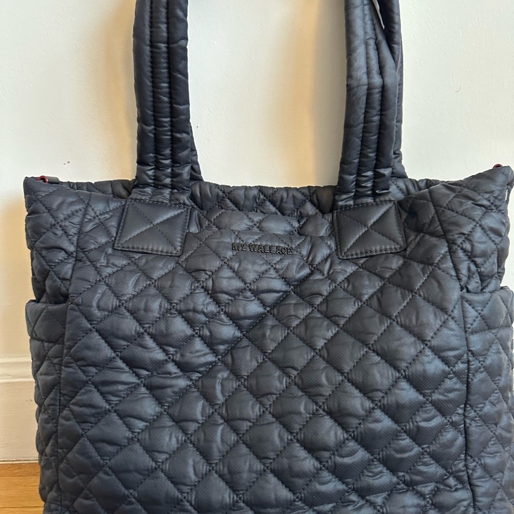 MZ Wallace BLACK quilted shouldered/crossbody bag.